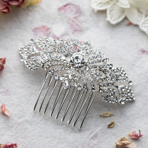 Adella crystal hair comb