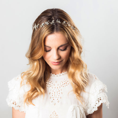 Alice crystal silver hairvine