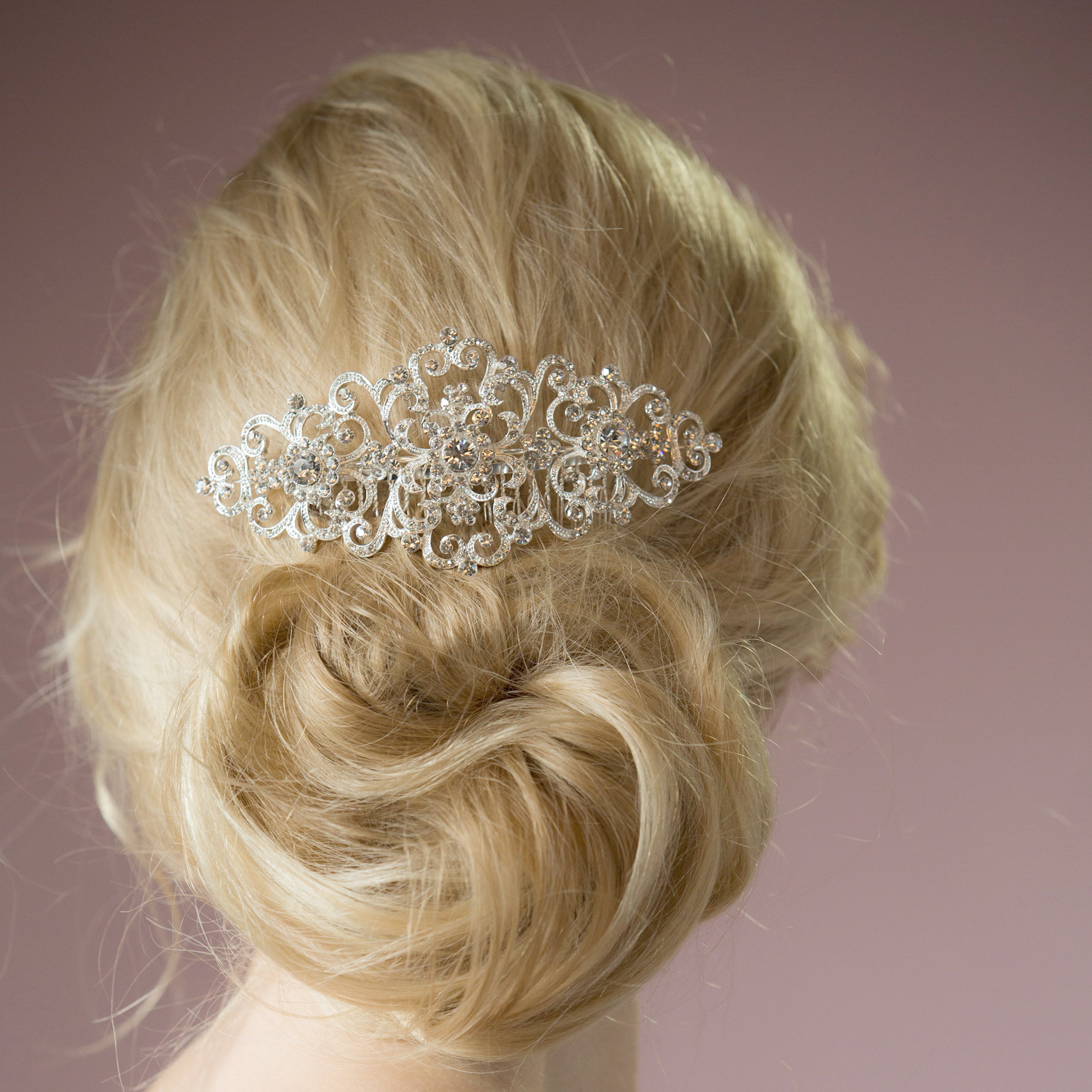 Charlotte crystal hair comb