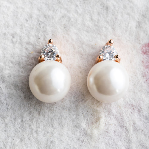 Colette crystal and pearl earrings