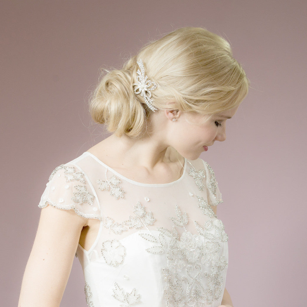 Ellie crystal hair comb