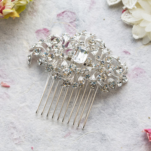 Emmie crystal hair comb