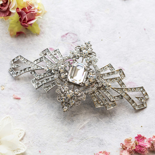 Gatsby crystal hair comb