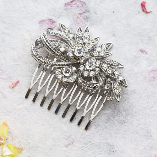 Gloria crystal hair comb
