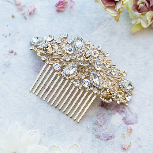 Henrietta gold hair comb