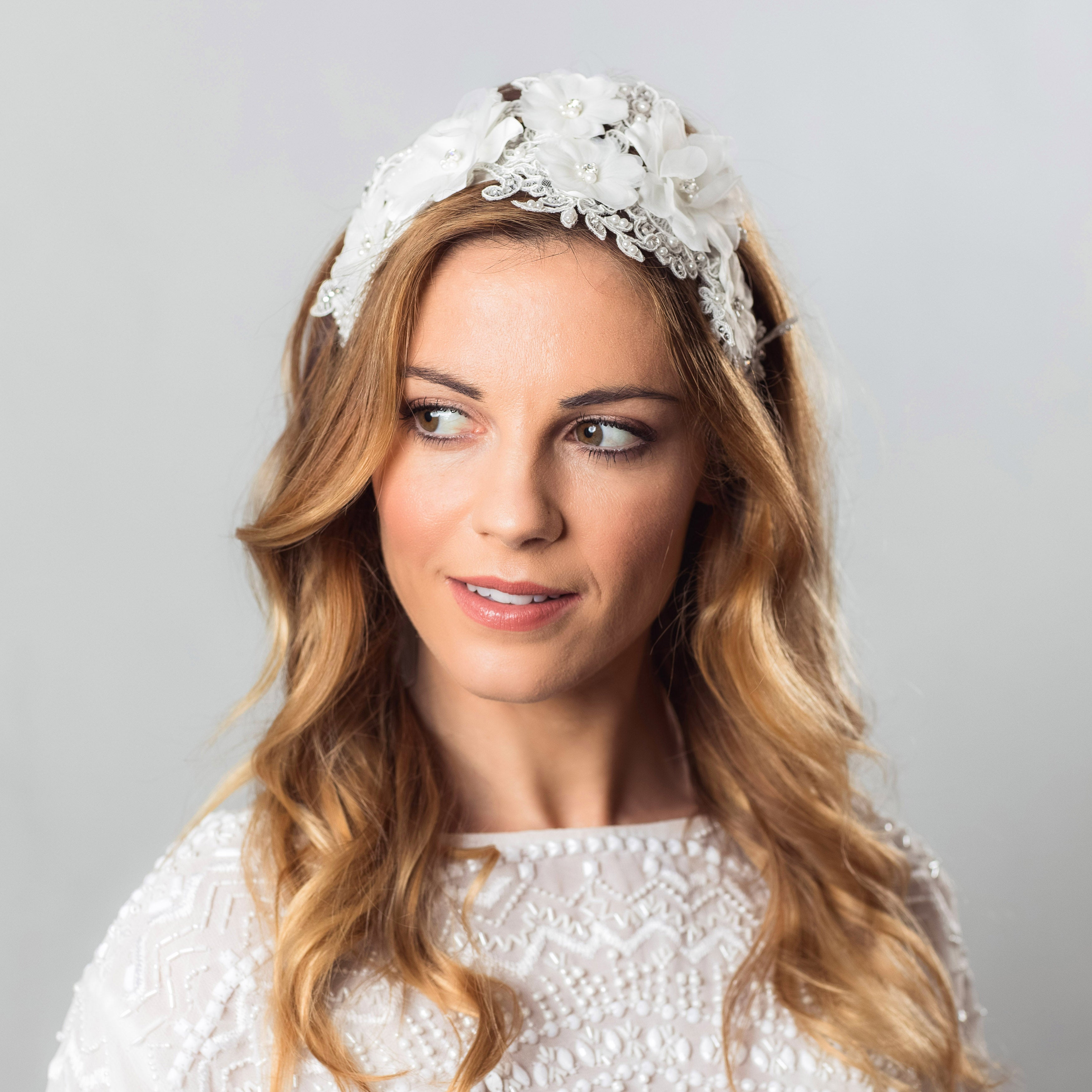 Ivana flower lace hairband