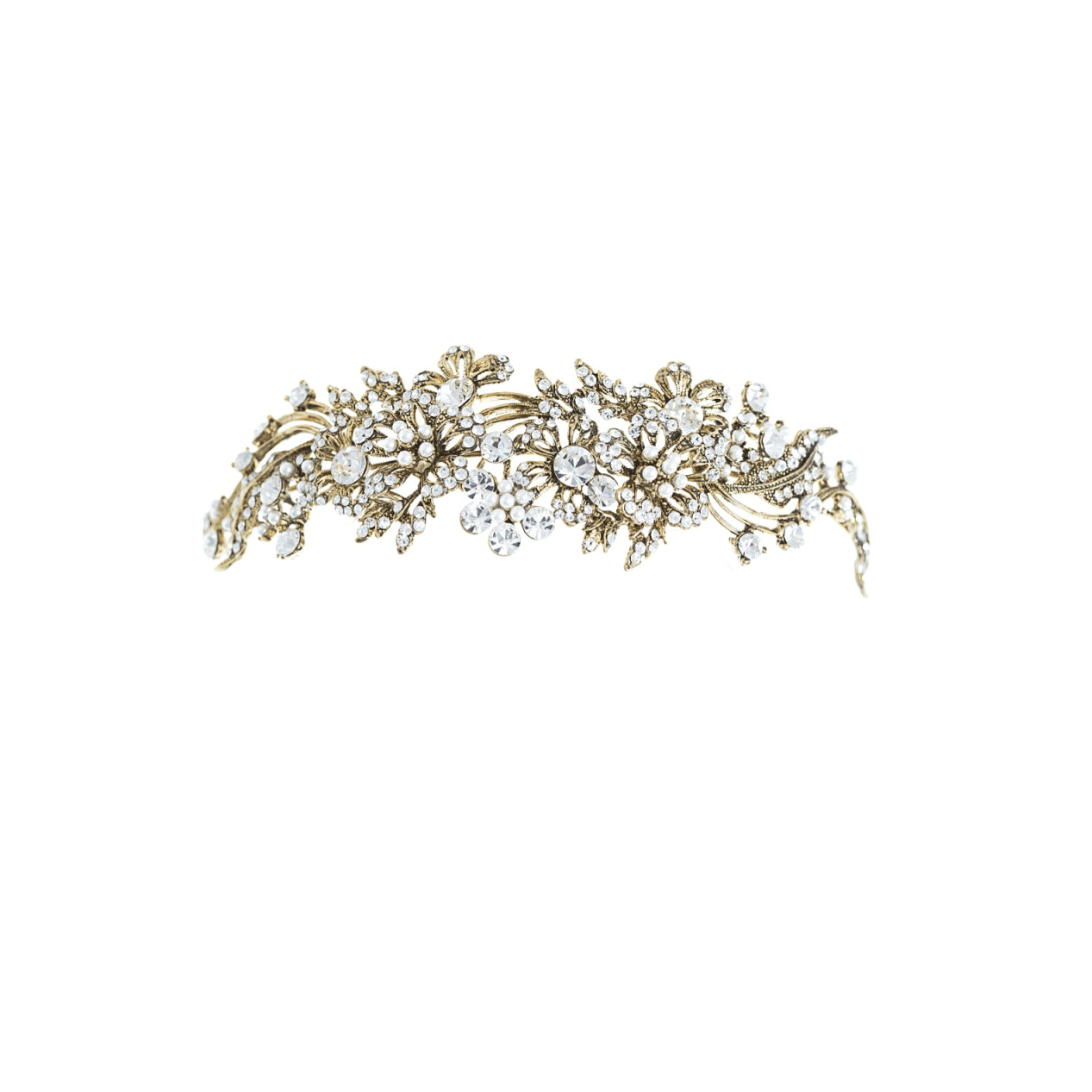 Kitty gold and crystal hairpiece