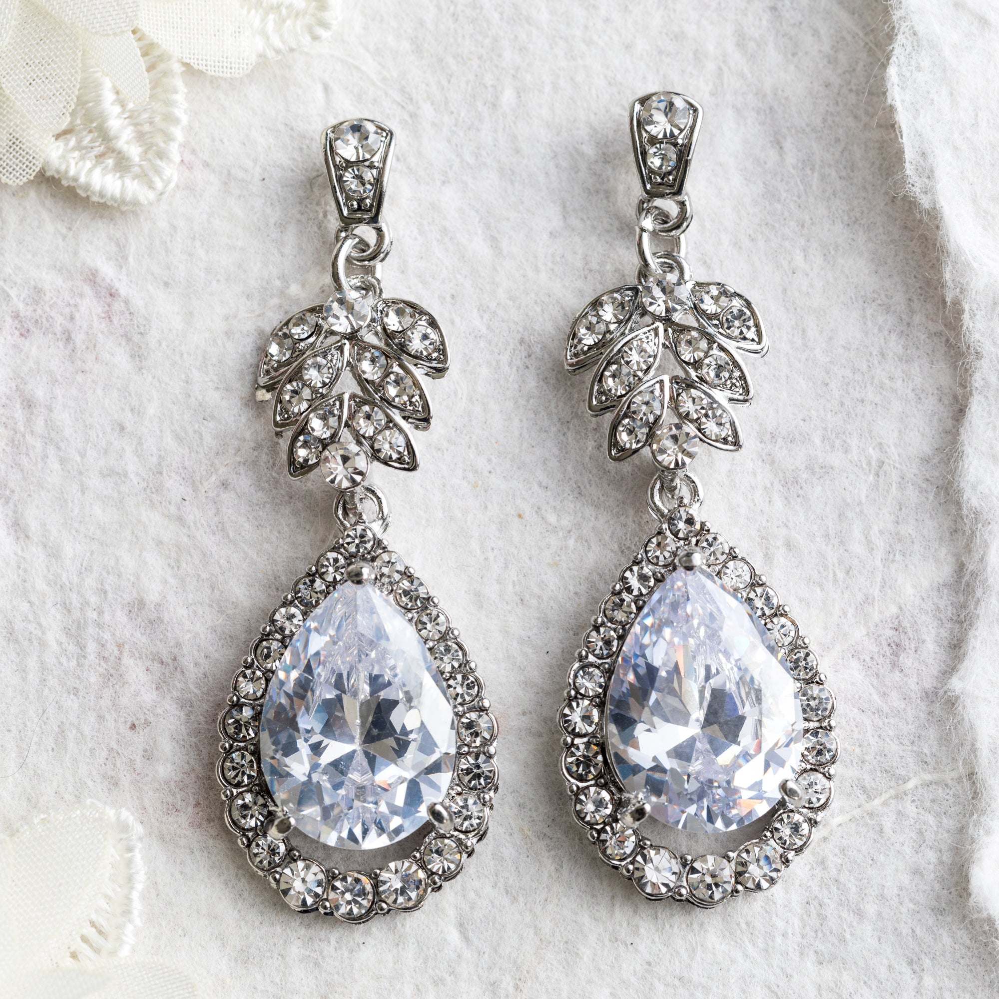 Lauren crystal drop earrings