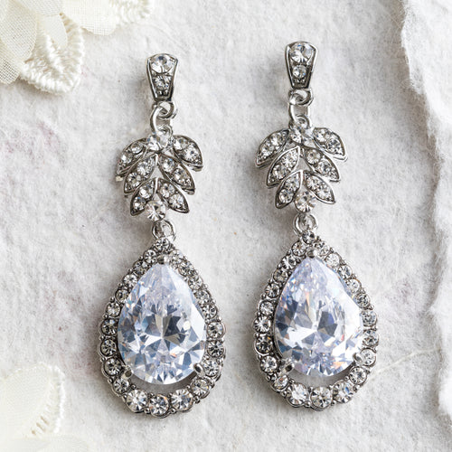 Lauren crystal drop earrings