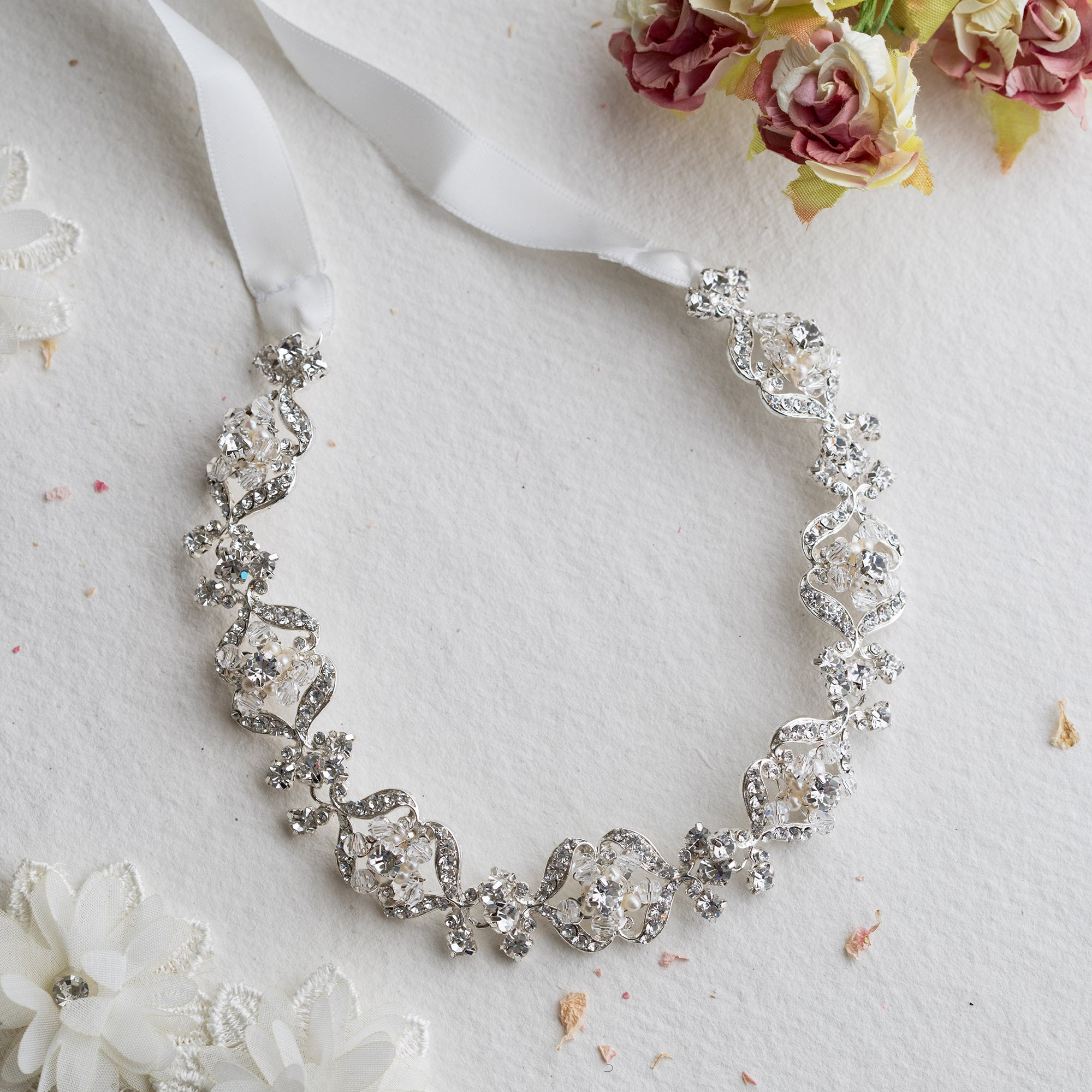 Leanna crystal hairvine