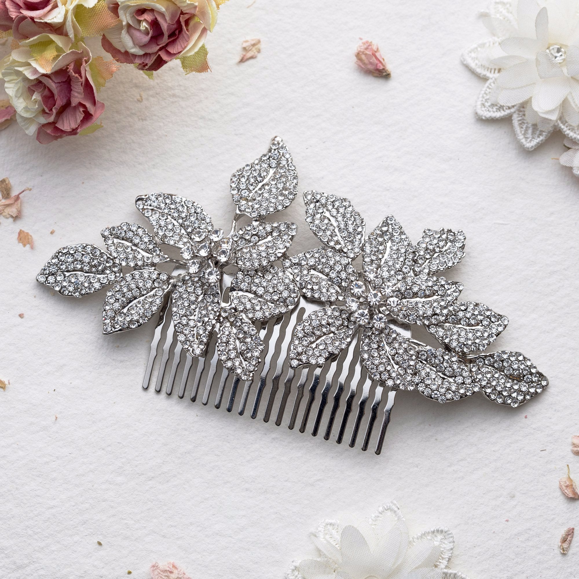 Lucia crystal hair comb
