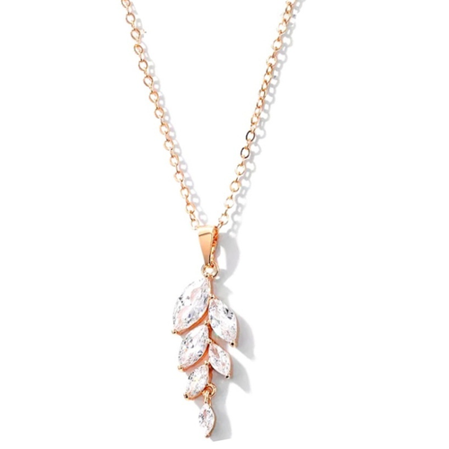 Valencia crystal rose gold pendant