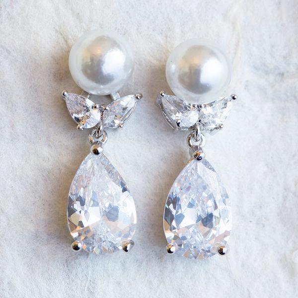 Paulina pearl and crystal bracelet
