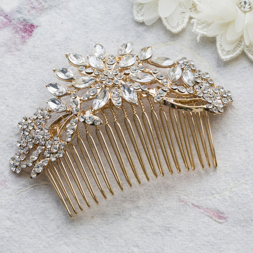 Nicole gold hair comb