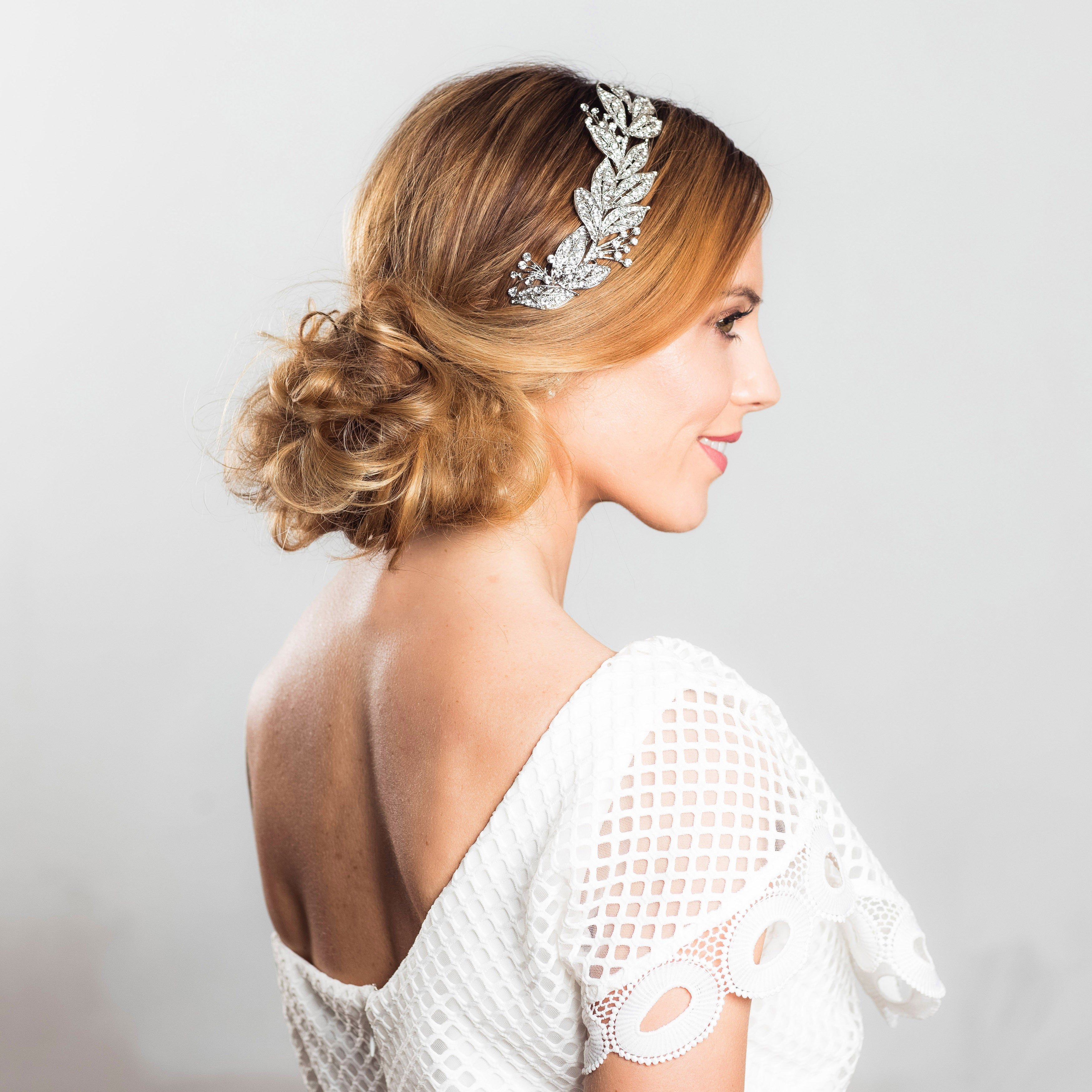 Saffron crystal hairpiece