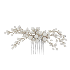Nita pearl gold hair comb