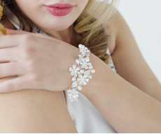Blakely silver and pearl bracelet