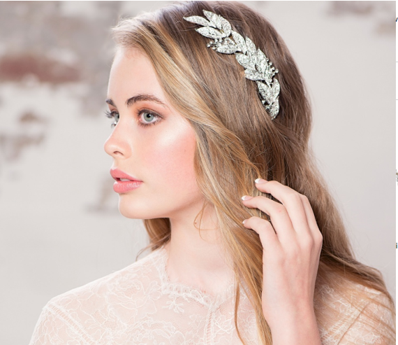 Saffron crystal hairpiece