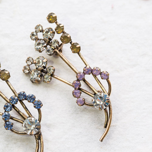 Rachel pink crystal brooch