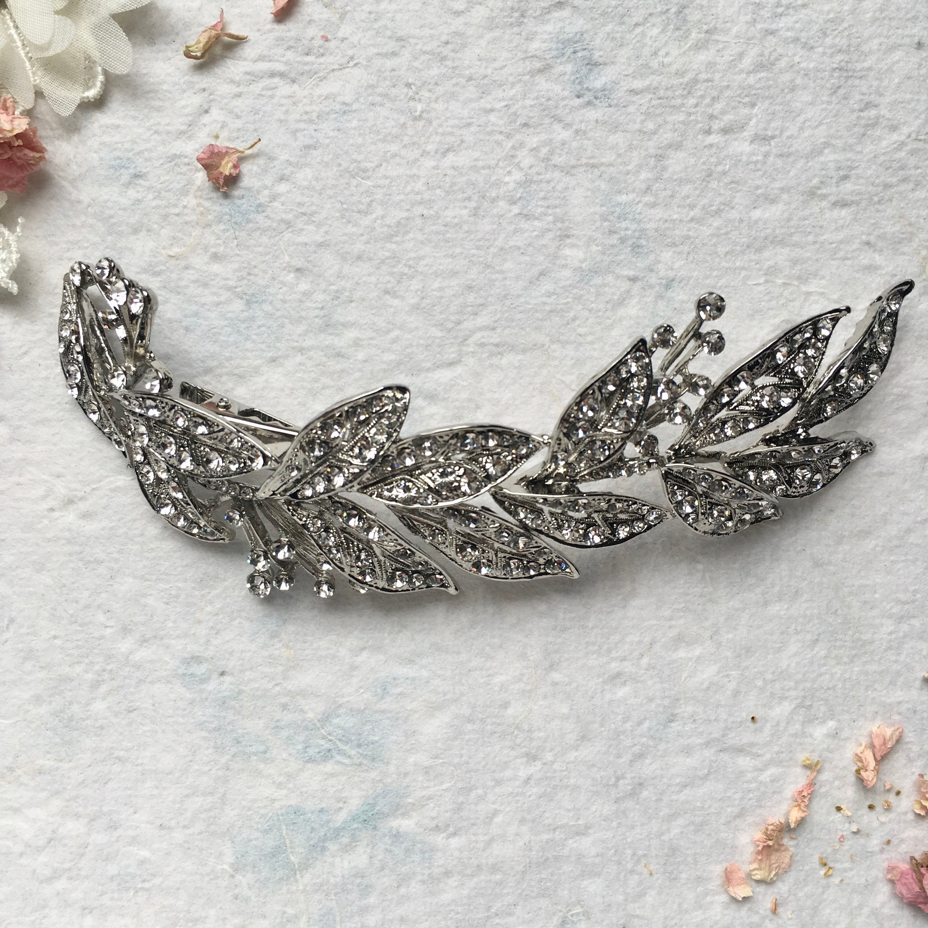 Saffron crystal hairpiece