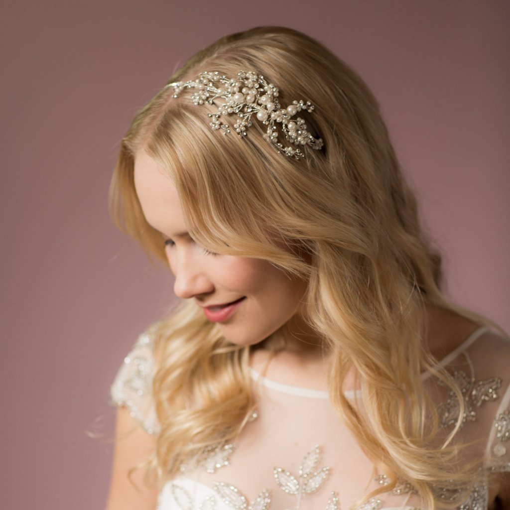 Darcey pearl and crystal hairband