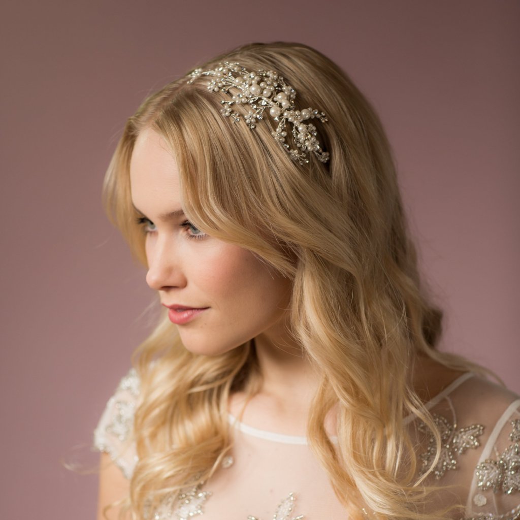 Darcey pearl and crystal hairband