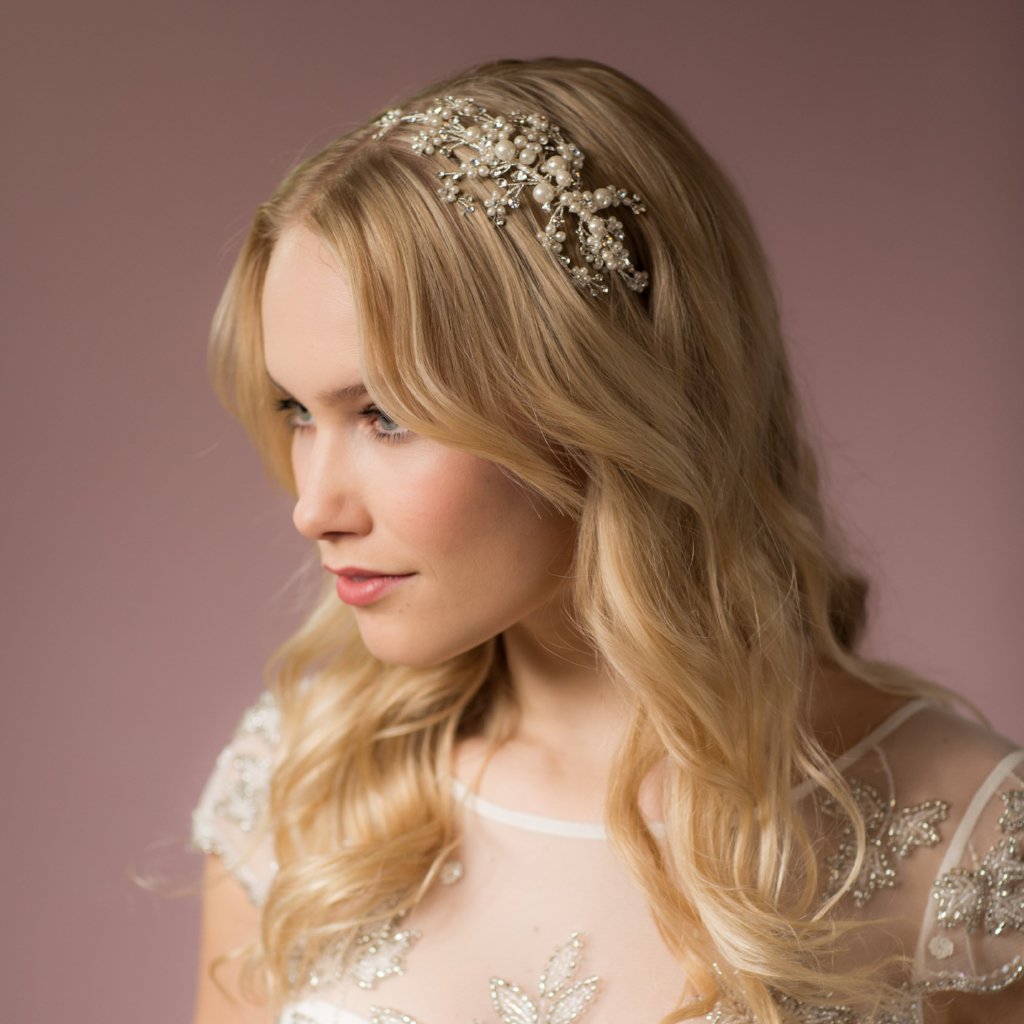 Darcey pearl and crystal hairband