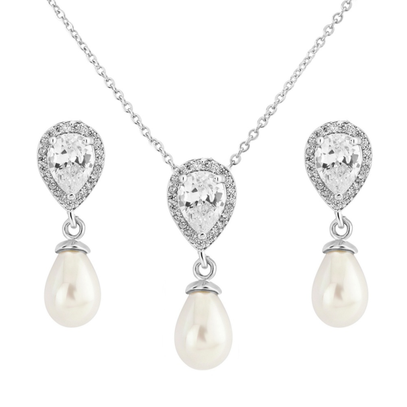 Hettie pendant and earring set