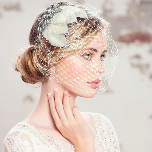 Florence birdcage veil