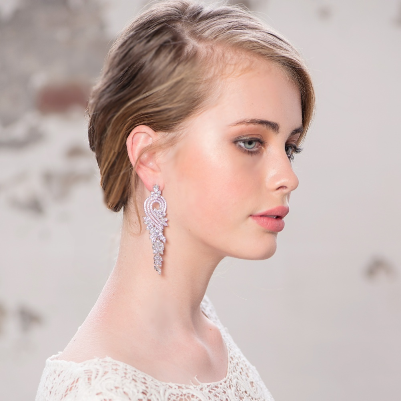 Suzuki crystal statement earrings