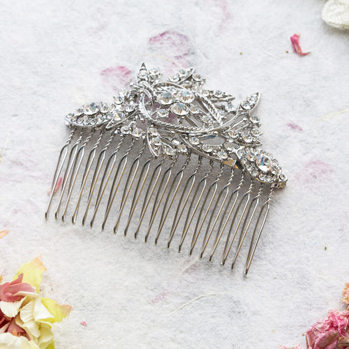 Adelaide crystal hair comb