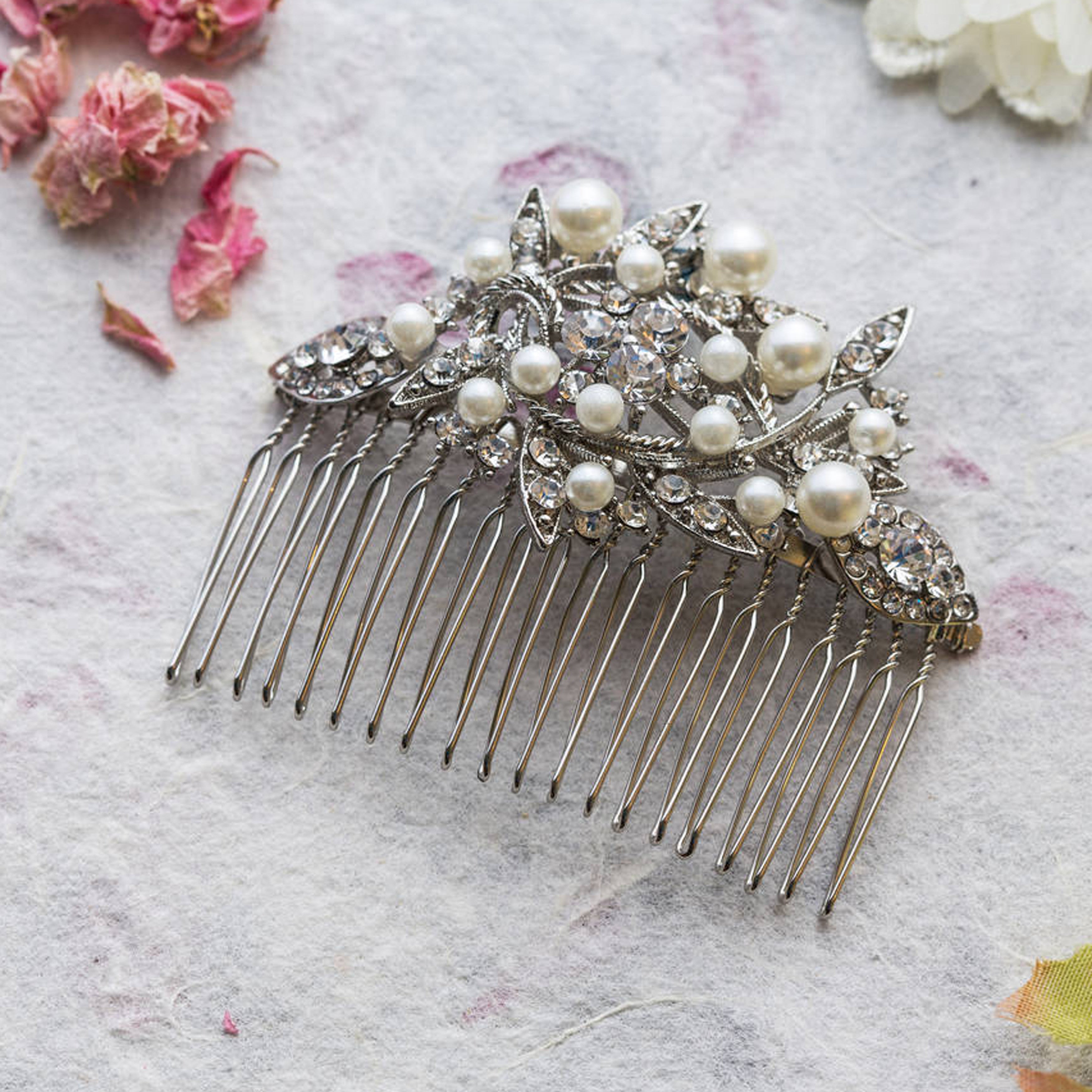 Adelaide crystal hair comb