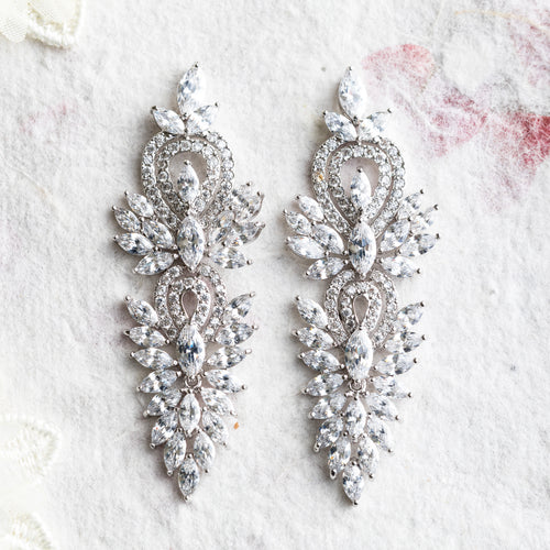 Fara crystal statement earrings