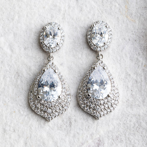 Josette crystal drop earrings