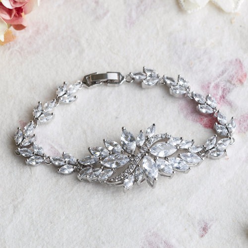 Manon silver crystal bracelet