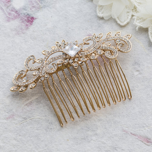 Margo gold hair comb