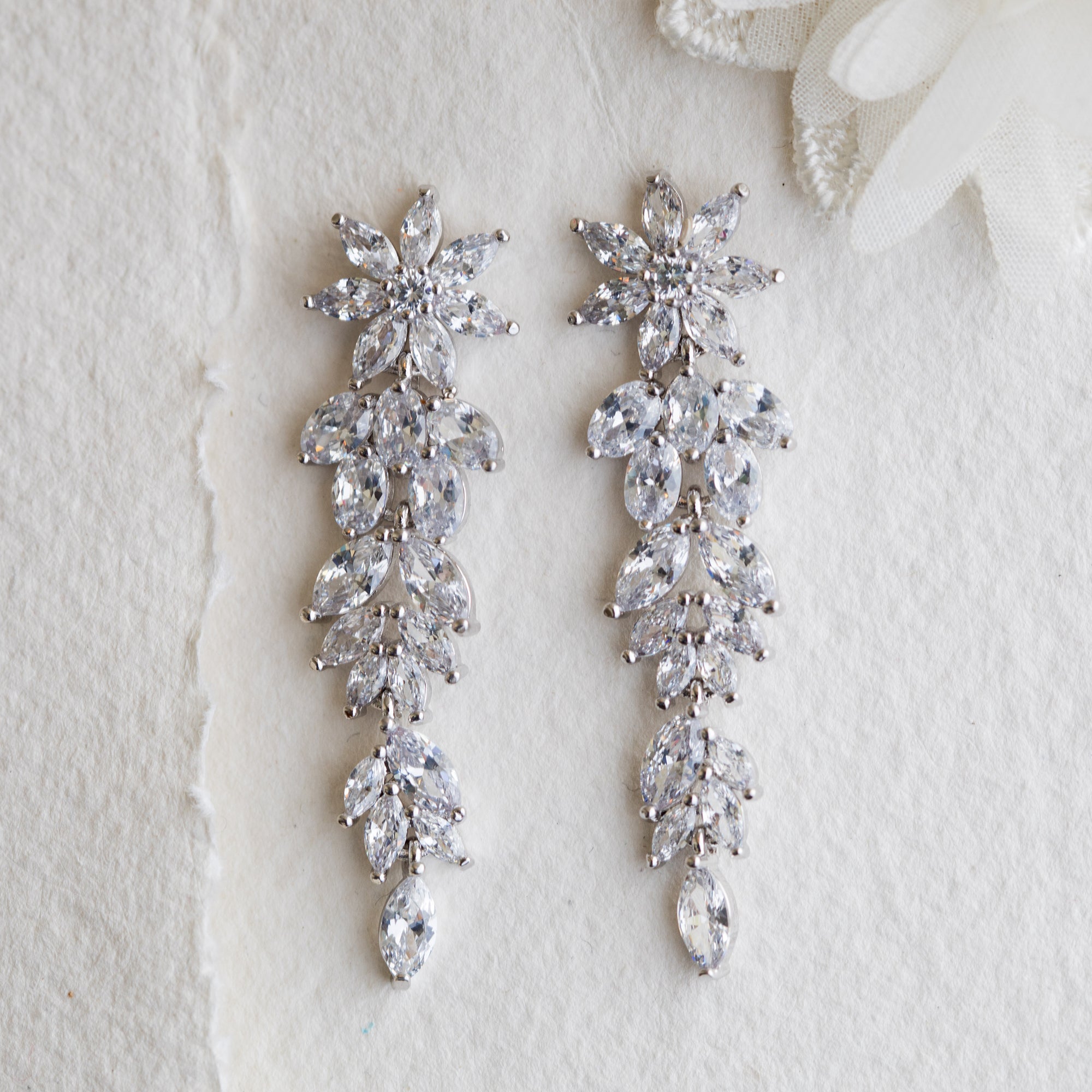 Norah crystal drop earrings