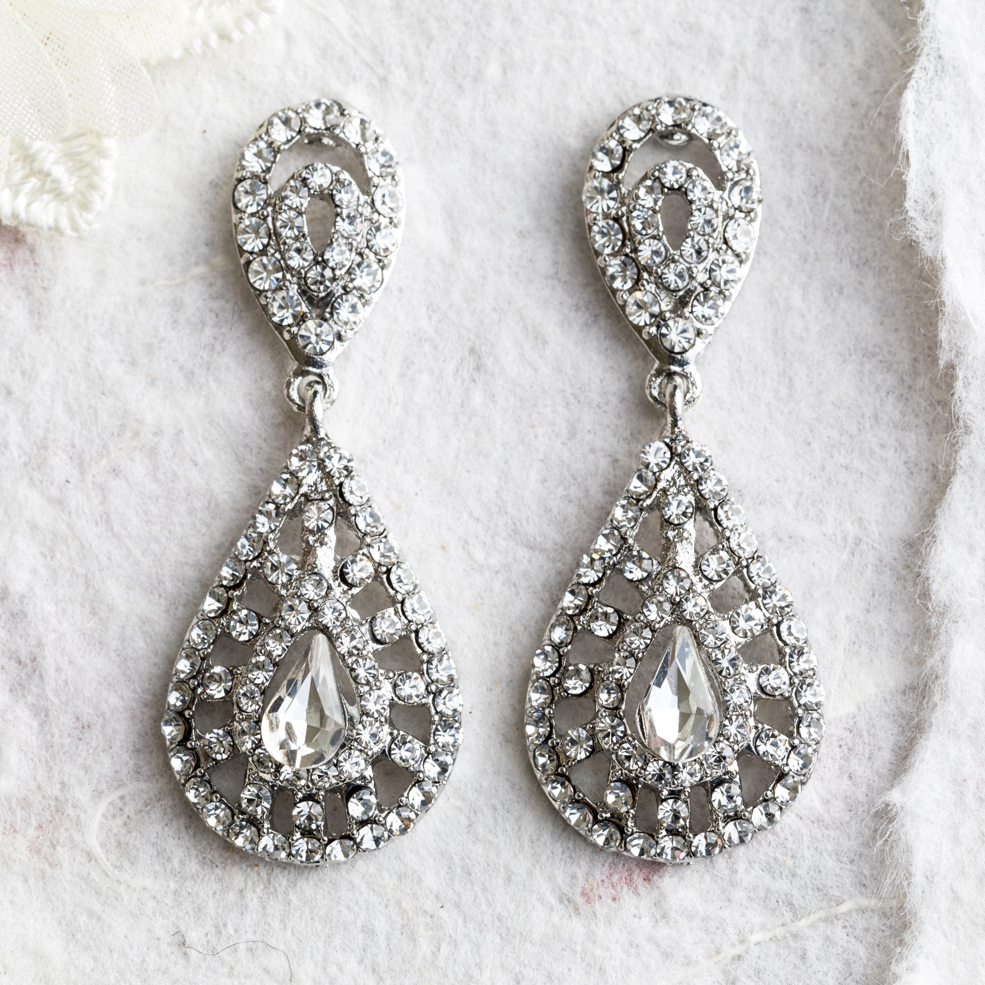 Simone crystal earrings
