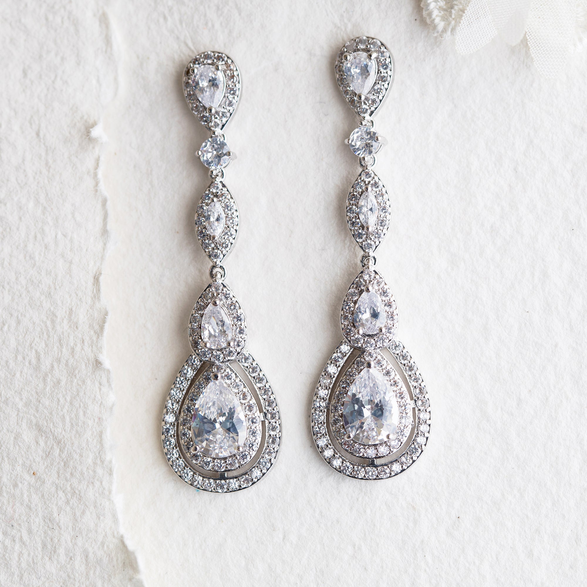 Sinead crystal gold statement earrings