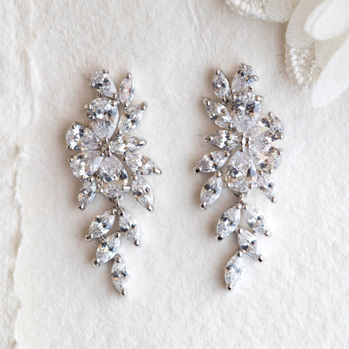 Tanvi crystal drop earrings