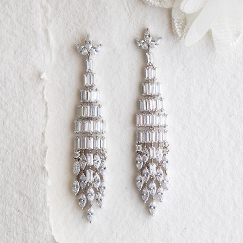 Tyra crystal statement earrings