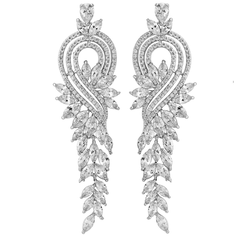 Suzuki crystal statement earrings